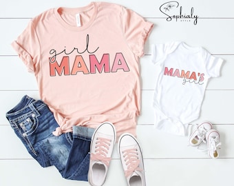 Mommy and Me Shirts, Girl Mama Shirt, Mama's Girl Shirts, Retro Mom and Daughter Shirts, Mother's Day Matching Shirt, Matching Mommy And Me