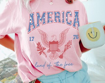 Chemise patriotique d'été, t-shirt drapeau des États-Unis, 4 juillet