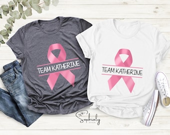 Personalized Breast Cancer Awareness Shirt, Team Support Tee