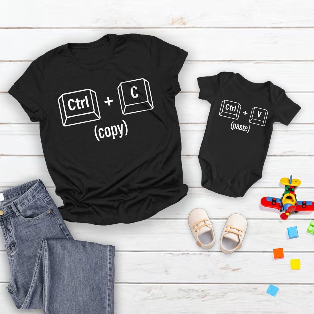 Copy Paste Matching Shirt Set, Father Baby Outfit - Etsy