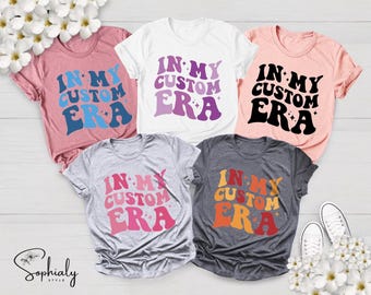 Custom Era Shirt, Retro Wavy Text, Personalized Gift