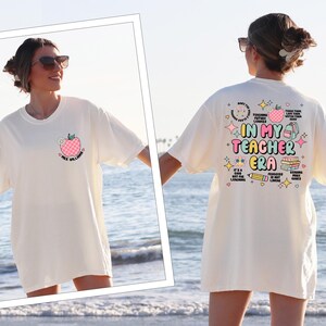 Personalized In My Teacher Era Shirt, Teacher Era Shirt, Custom Teacher Name Shirt, Comfort Colors® Custom Teacher Shirt, Teacher Gift Shirt