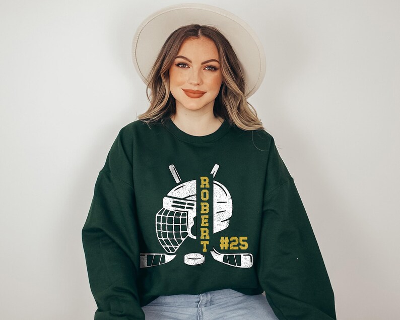 Sweat-shirt d'équipe de hockey personnalisé, nom et numéro personnalisés image 2
