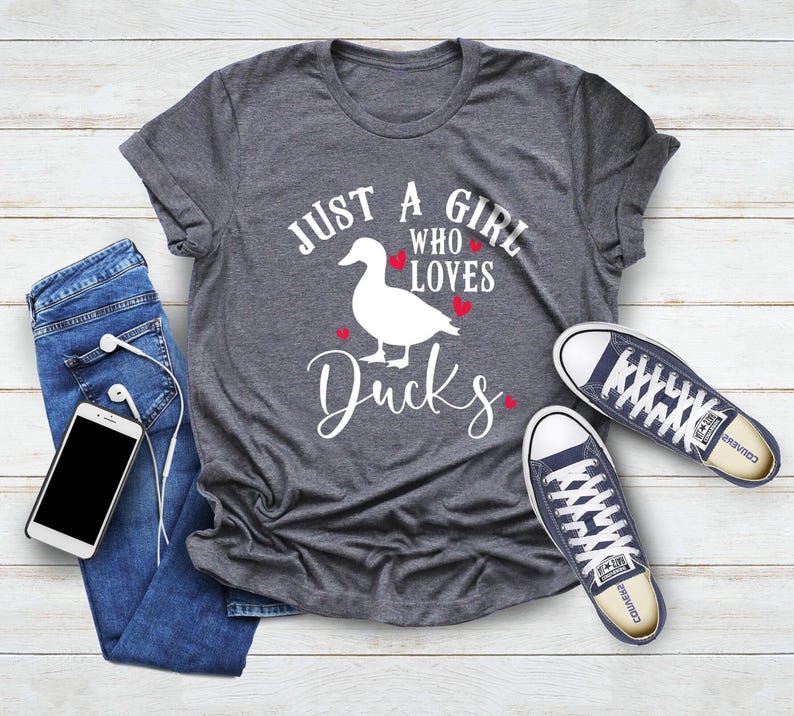 Ducks T shirt, Just A Girl Who Loves Ducks Shirt, Animal Lover Shirt, Farmer Shirt, Duck Mom Shirt, Ducks Lover Shirt, Nature Life Shirt image 2