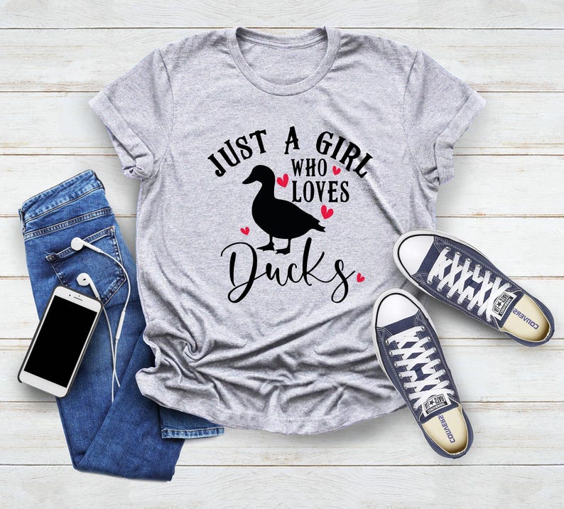 Ducks T shirt, Just A Girl Who Loves Ducks Shirt, Animal Lover Shirt, Farmer Shirt, Duck Mom Shirt, Ducks Lover Shirt, Nature Life Shirt image 3