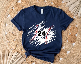 Custom Baseball Mom Shirt, With Kids Number Personalized Baseball Shirt, Personalized Mom Gifts, Game Day Baseball Shirt, Baseball Mom Shirt