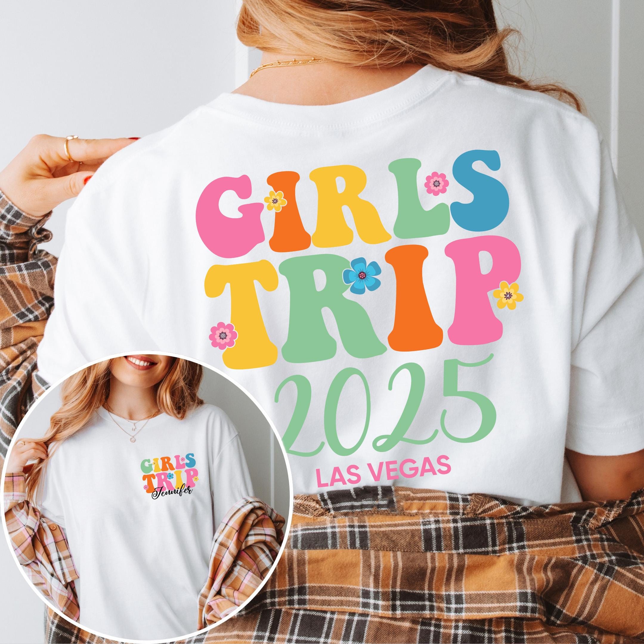 Girls Trip 2025 Shirt, Custom Girls Trip Shirt, Girls Vacation Shirt, Weekend Girl Trip Shirt, Summer Vacation Shirt, Summer Trip 2025 Shirt