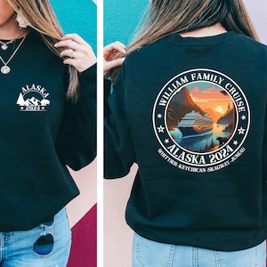 Custom Alaska Cruise Shirt, Alaska Cruise TShirt, Front Back Custom Family Cruise Sweatshirts, Group Cruise T Shirt, Family Matching Cruise