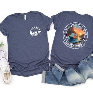 Custom Alaska Cruise Shirt, Alaska Cruise TShirt, Front Back Custom Family Cruise Shirts, Group Cruise T Shirt, Family Matching Cruise Shirt