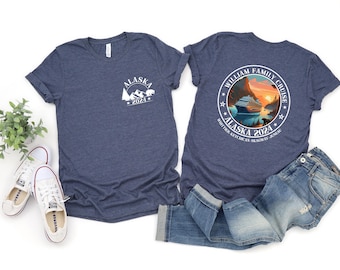 Custom Alaska Cruise Shirt, Alaska Cruise TShirt, Front Back Custom Family Cruise Shirts, Group Cruise T Shirt, Family Matching Cruise Shirt