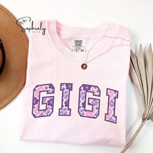 Comfort Colors® Vintage Floral Gigi Shirt, Gigi T Shirt, Gift for Mothers Day, Cute Nana Shirt, Gigi Birthday Gift For Grandma, New Mom Gift