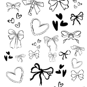 Bow Overglaze Decal Sheet for Ceramic and Pottery