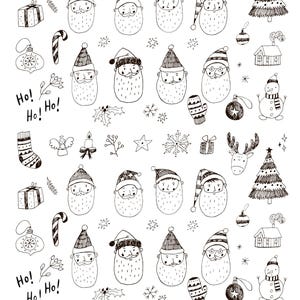Christmas  #2 Overglaze Decal Sheet for Ceramic and Pottery