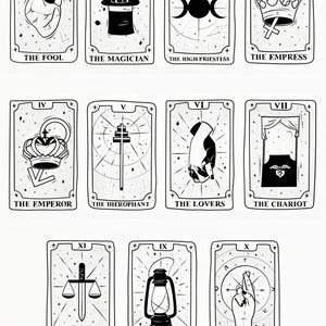 Tarotkaart overglazuur stickervel voor keramiek en aardewerk