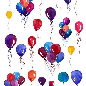 Balloons Overglaze Decal Sheet for Ceramic and Pottery