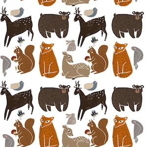 Folk Animal #2 Overglaze Decal Sheet for Ceramic and Pottery