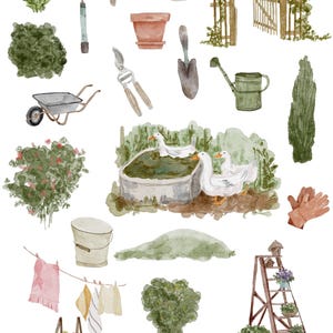 Garden Theme Overglaze Decal Sheet for Ceramic and Pottery