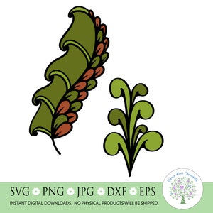 Floral Zentangle Leaves SVG: Organic Doodle Pattern (Digital Download)