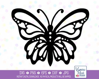 Wedding Butterfly Silhouette SVG Cut File, Love Butterfly Clipart (Digital Download)