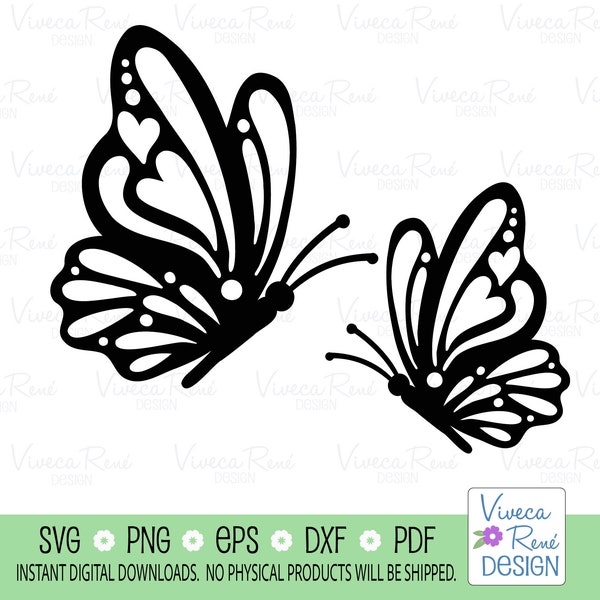 Butterfly svg, Butterfly silhouette svg, Butterfly clipart, Monarch butterfly svg, Wedding butterfly svg, Spring svg, Silhouette Cricut png