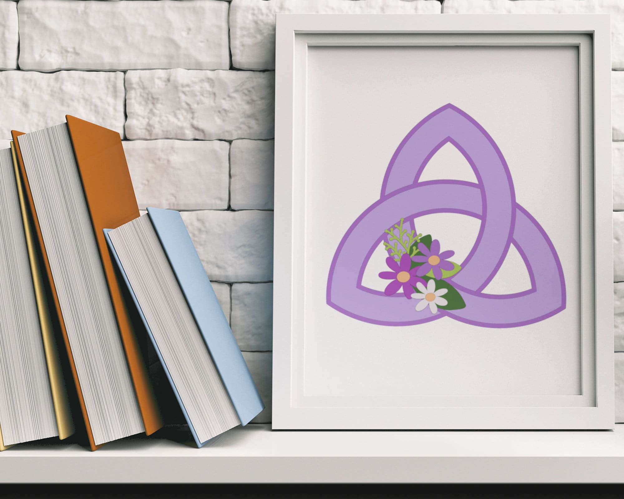 Celtic Knot Svg Lavender Trinity Knot Svg Triquetra Knot Etsy