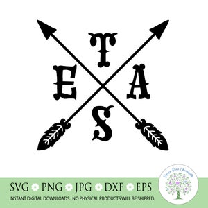 Texas Arrows SVG: Western Lone Star State Cut File (Digital Download)