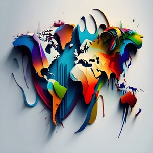 The Continents 8, Original by EnergyAi