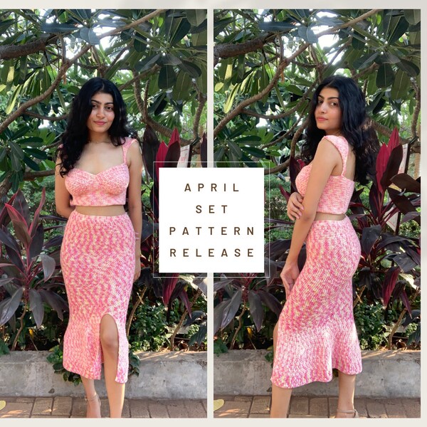 Two Piece Set Pattern Etsy
