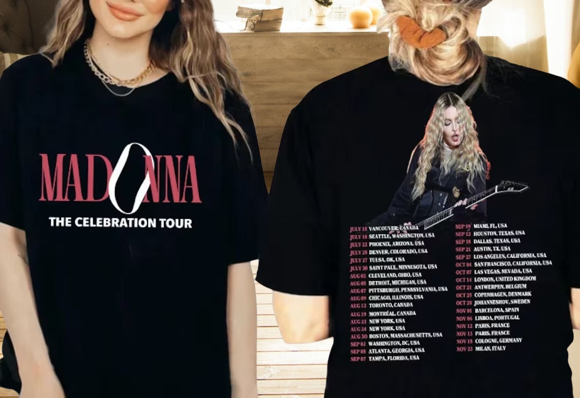 Discover マドンナ メンズ レディース Tシャツ Madonna 2023 Tour