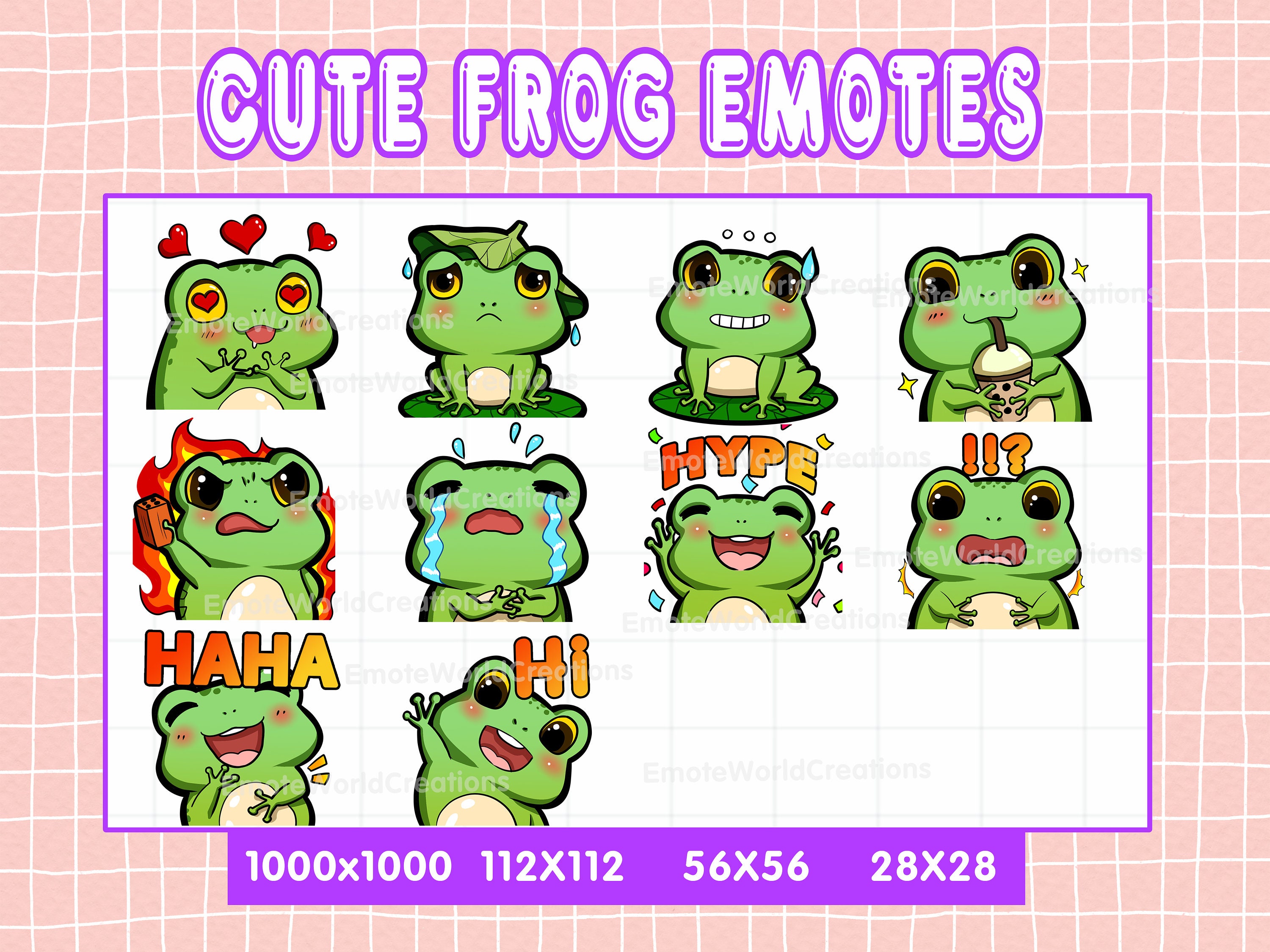 Sus Frog Emote Twitch Emote  Emote (Download Now) 