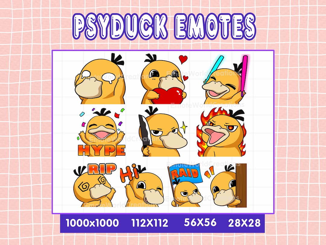 Poki Emotes PsyduckEvolution Duck Emotes Dab Emote -  Portugal