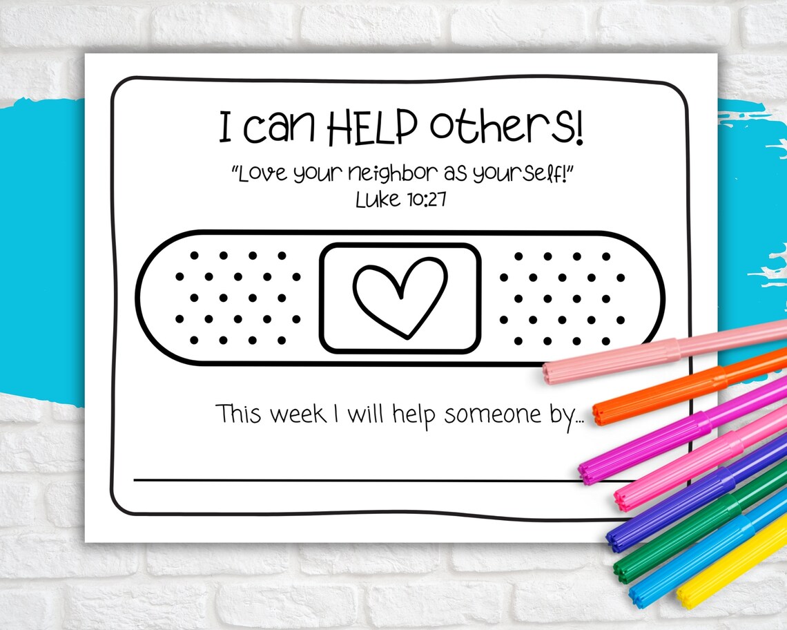 Kids Printable Good Samaritan Coloring & Activity Pages, Sunday School ...