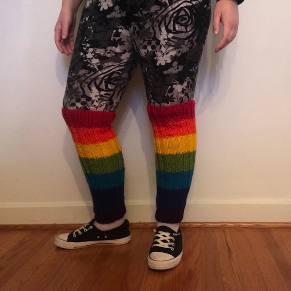 Rainbow Leg Warmers Etsy