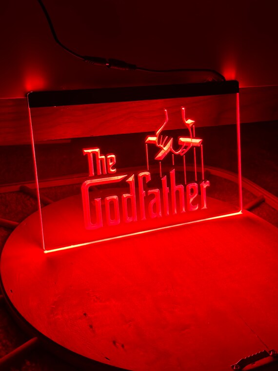 The Godfather LED Neon Light Sign 8x12 