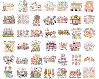 Retro Easter PNG Bundle, Easter PNG, Happy Easter, Bunny Png, Easter Bundle, Easter Designs, Kids Easter Shirt, Toddler Boy, Mega bundle