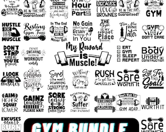 200+ Gym Motivation Svg Bundle, Workout Svg, Fitness Motivation Svg, Motivational Svg, Gym Quotes Svg, Gym Cut File, Gym Tshirt, Mega Bundle