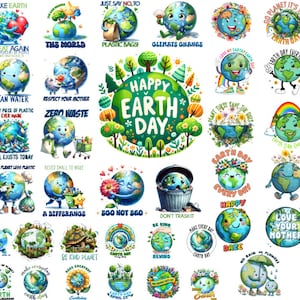 150+ Earth Day Png, Earth Day Bundle, Go Green, Save the earth, Green day, Earth Png, Support Planet, Stay green bundle