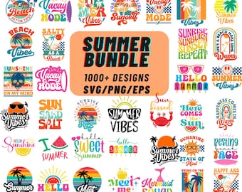 1000+ Summer SVG, Summer PNG, Summer Bundle, Summer Beach, Summer Tshirts, Summer Vibes, Beach Life, Vacation Svg, Summertime Bundle