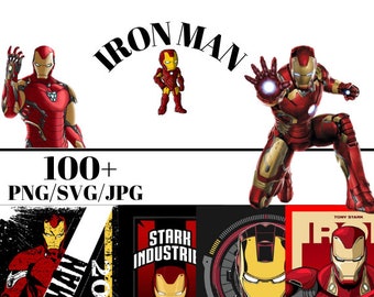 Iron man PNG, Iron Man SVG, Iron Man Graphics, Svg Files, Png Files, Cartoon Graphics, Iron Man Bundle