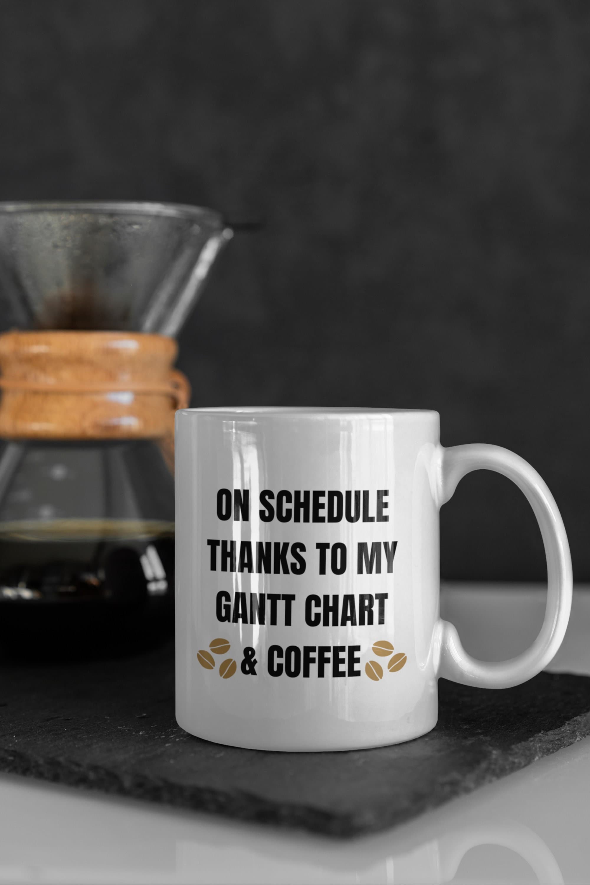 Gantt Chart & Coffee Gift for Project Manager - Etsy