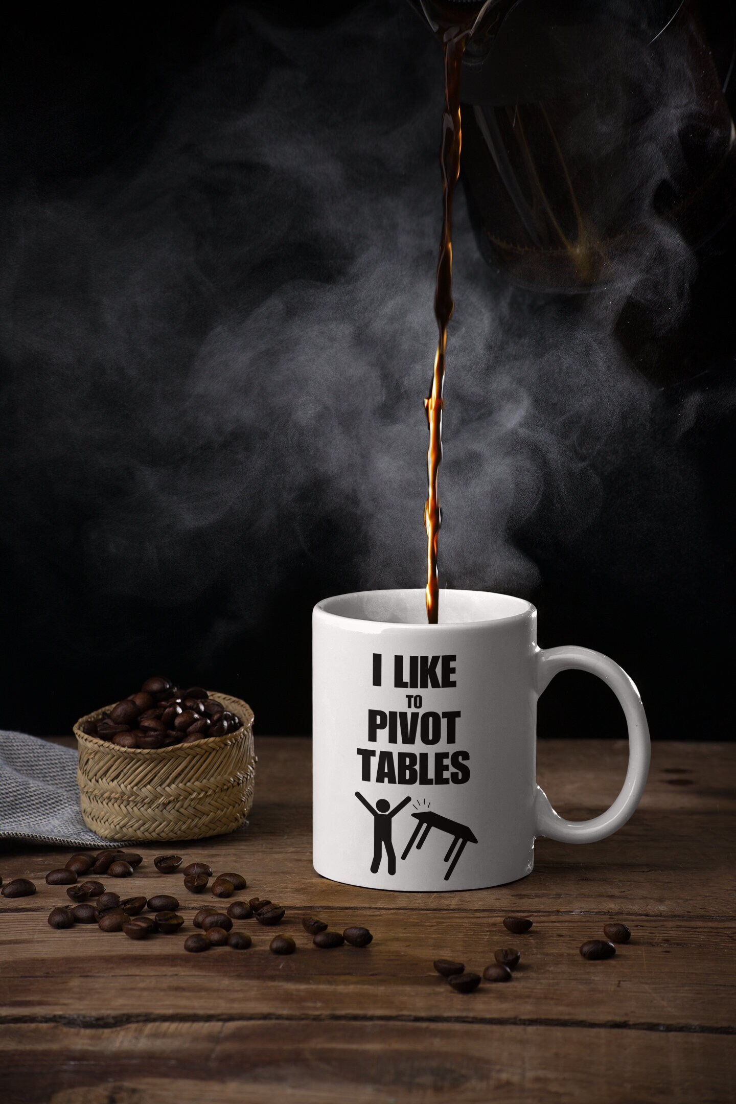 Pivot Tables - Funny Excel Mug - Great for Accountants, Financial ...