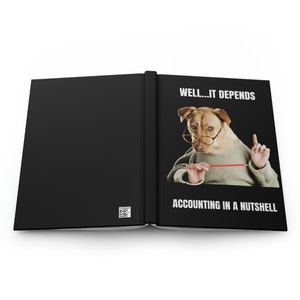 It Depends Dog Meme Accounting Notebook Accountant gift, CPA gift, tax season gift, busy season gift, graduation gifts, intern gift image 5