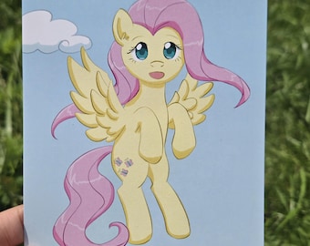 MLP Fluttershy Print Postkarte Mini Poster