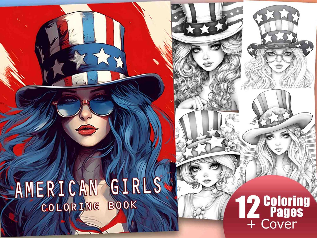 American Girls Coloring Book Instant Download File PDFPNG - Etsy