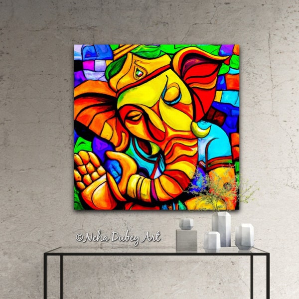 Abstract Ganesha Painting