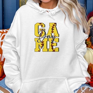 Game Day Softball Mom Sweatshirt, Perfect Mothers Day Gift, Casual Mom Hoodie, Trendy Sports T-Shirt for Mom Birthday image 8