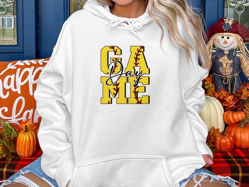 Game Day Softball Mom Sweatshirt, Perfect Mothers Day Gift, Casual Mom Hoodie, Trendy Sports T-Shirt for Mom Birthday image 8