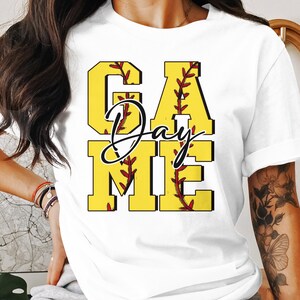 Game Day Softball Mom Sweatshirt, Perfect Mothers Day Gift, Casual Mom Hoodie, Trendy Sports T-Shirt for Mom Birthday image 5