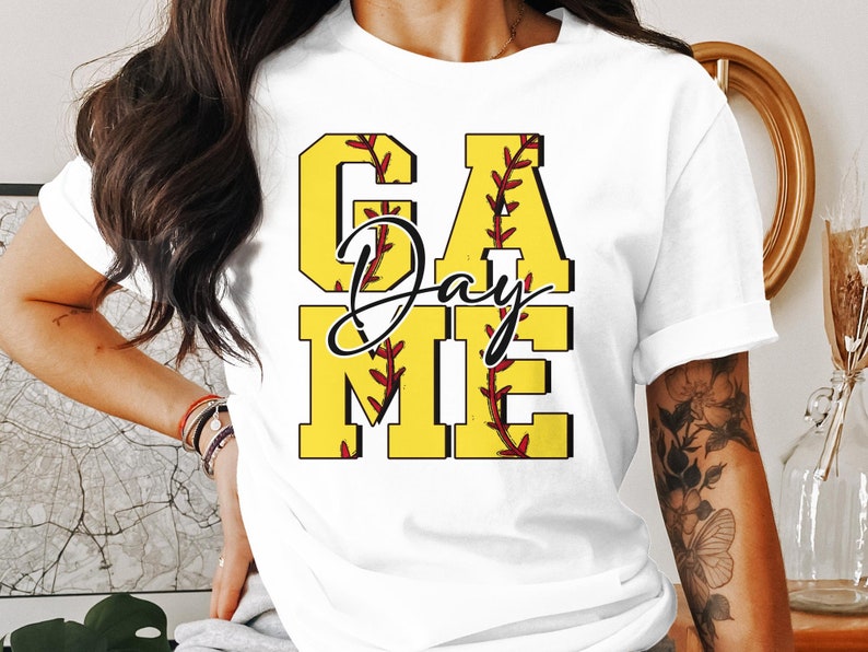 Game Day Softball Mom Sweatshirt, Perfect Mothers Day Gift, Casual Mom Hoodie, Trendy Sports T-Shirt for Mom Birthday image 5