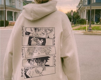 Vintage Anime Hoodie, Anime-Liebhaber-Geschenk, Anime-Merch, Anime-Liebhaber-Sweatshirt, Hoodie-Geschenk, Pullover, Anime-Geschenk, Geschenk für Anime-Fan, Geschenke